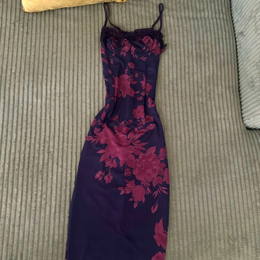 Purple Floral Dress